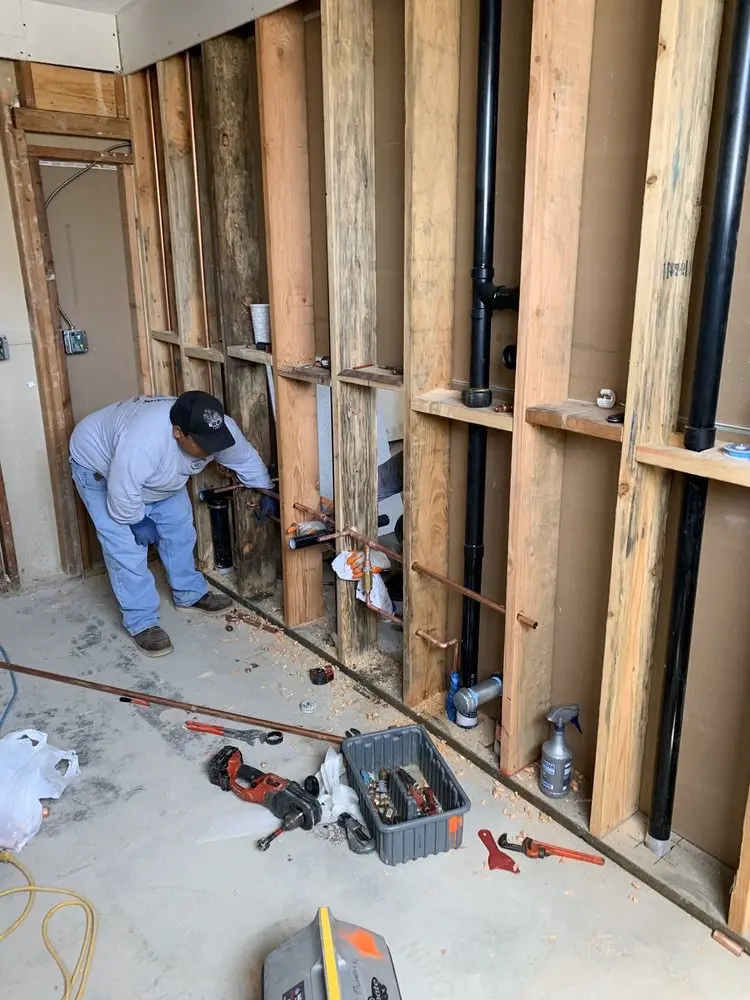 Commercial rough-in plumbing for Water Heater Replacement in Sonoma Highlands